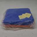 SLOOSH Inflatable Pool Floats Raft,Floating Lounge for Adults,64x32 inch Swimming Mat Pool Mattress with Headrest,2 Pieces Float Air Mat for Summer Water Beach Fun (Dark Blue,Orange)