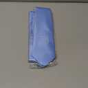 Tastion Solid Color Necktie and Pocket Square with Tie Clip Sets for men, Sky Blue