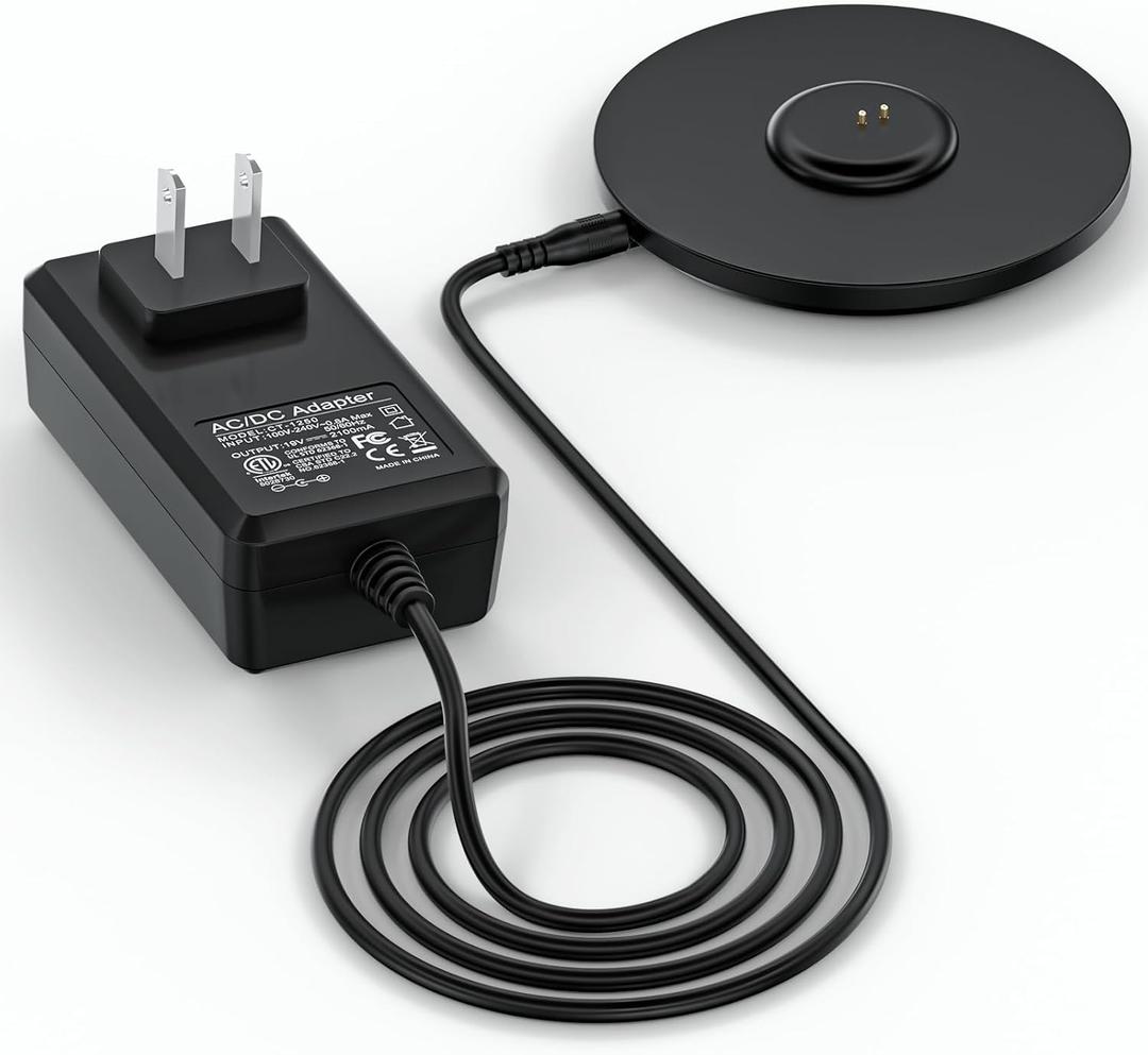 Replacment for Nextmug Charging Base Compatible with Nextmug Docking Coffee Cup, 19V Coaster Charger Compatible with Nextmug Temperature Controlled Self-Heating Coffee Mug (Black)