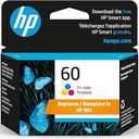 HP 60 Tri-color Ink Cartridge For Printers | Works with DeskJet D1660, D2500, D2600, D5560, F2400, F4200, F4400, F4580; ENVY 100; OfficeJet J4500, J4680, 4500; PhotoSmart C4600, C4700, D110a | CC643WN