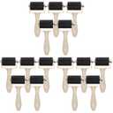 MAGICLULU 15Pcs Small Rubber Brayer Roller for Printmaking - 3.7" Mini Inking Rollers Bulk for Art Crafts, Gelli Plate, Lino Block Printing & Stamping, Professional Inking Brayers for Kids & Adults