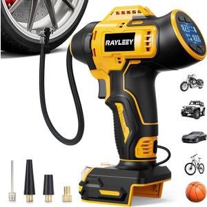 Tire Inflator Cordless for Dewalt MAX 20V Battery [Tool Only], 160PSI Portable Air Inflator with Pressure Gauge, Auto-Shut Off & Fast Inflation, Auto Air Pump for Car, Motorcycle, Bike, Ball