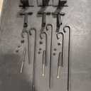 No-Drill Fireplace Stocking and Garland Hanger for Mantel 2-in-1 Adjustable Heavy Duty Christmas Hooks, Tool-Free Clip-On Design Holds Stockings Garland Securely for Indoor Outdoor Decor (3-black)