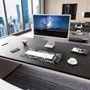11.8x23.6 inches Large Gaming Mouse Pad Mat with Stitched Edge Non-Slip Rubber Base Washable Durable for Office Computers Laptop Table Desk Mouse Pads Mats Accessories (Line)