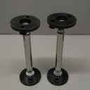 LZVXTYM 2Pcs Telescopic Support Rod, Cabinet Jack Support Pole, Stainless Steel Adjustable Third Hand Support System, Maximum load660Lbs for Cabinet Jacks Cargo Bars Drywall Support (24×8cm)