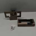 Anti Theft Ring Doorbell Mount: Metal Ring Apartment Door Mount Blink Doorbell Camera Holder No Drill - Renter Friendly Ring Doorbell Mount No Damage (Frosted Bistre)