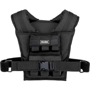 MVRK Adjustable Weighted Vest Men 18 lbs - Weighted Workout Vest With Iron Weights, Heavy Duty Weighted Exercise Vest For Functional Training, Slim Design Weighted Running Vest, Weight Vest for Men