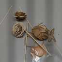 Hotop 5 Sets Wooden Flower Wood Roses 5th Anniversary Flower Artificial with Sticks Handmade Gift for Wife Husband Couple Women Home Wedding Centerpieces DIY Decoration