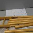 GOGOGO Expandable Bamboo Bookshelf - No Assembly & Modular, Bamboo 3-Tier Shelf & Ladder Shelf, Eco-Friendly Small Bookcase for Home Office- Useful Home & Housewarming Gift(1, Square-3Tiers)