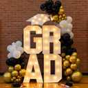 VIHOSE 5 ft 2026 Graduation Party Decorations Graduate LED Lights 4 LED Marquee Light up Letters Grad and Grad Hat Class of 2026 Lights Decor for High School Senior College Graduation Party Supplies