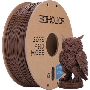 3DHoJor ABS Filament 1.75mm, ABS 1kg Spool (2.2lbs),3D Printer Filament,Dimensional Accuracy +/- 0.03 mm, Fit Most FDM Printer-Brown
