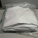 Linen Blackout Curtains 108 Inch Long 2 Panels Pinch Pleated with Hooks Rings Curtains Noise Reducing Heavy Drapes Ceiling Floor Back Tab Boho Flax Linen Drapes for Living Room Office Bedroom 9 Ft (Beige White)