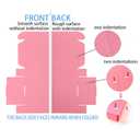 Pink Shipping Boxes For Small Business, 12*8*2 Inches, Pack Of 12, Corrugated Cardboard Boxes For Shipping, Packaging, Storage, Craft Gifts Giving