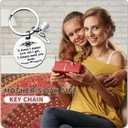 5 x Mother's Day Keychain Gift from Daughter Son for Mom, Mom Keychain Gifts for Valentine's Day Birthday Christmas