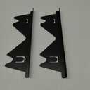 Stainless Steel Stove Gap Covers,Stove Gap Filler, Range Trim Kit, Stove Gap Guards, Heat Resistant and Easy to Clean, Easy retractable Length 13.8" to 27.5", Width 0.79", Black(2PCS)
