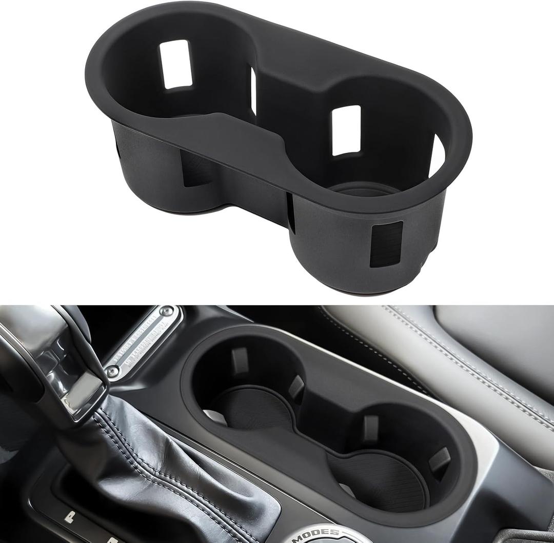 1797 Cup Holder Insert fit for Ford Bronco 2021 2022 2023 2024 2025 Accessories Interior Center Console Silicone (Not for Bronco Sport)