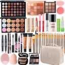 All-in-One Makeup Kit for Women Full Kit, 43PCS Professional Makeup Kit, Foundation Eyeshadow Lipstick Eyeliner, Complete Makeup Gift Set for Beginners and Professionals Alike