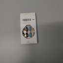 24Pcs Retro Leopard Press on Nails Medium Almond False Nails with 3D Gold Beads Star Design White French Tips Acrylic Nails Fake Nails Blue Brown Gradient Marble Glue on Nails for Women