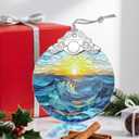 Christmas Ornaments: Stained Glass Ornament, Christmas Tree Ornament, Hanging Ornaments for Home Decor & Xmas Tree Decorations  Exquisite Holiday Decor, Gifts & Holiday Present - Sunrise