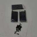 goldenwarm 3 Pack 4in Black Door Hinges Interior Door Hinges Black Matte 4 x 4 Inch with Square & Round Corners, Iron Material