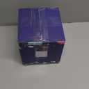 bUCLA 100PCS White and Silver Square Plastic Plates - 6inch Disposable Dessert Plates - Suitable for Weddings, Parties, Christmas