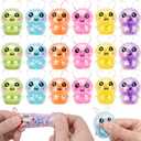 18Pcs Easter Basket Stuffers, 6 Colors Squishy Bunny Stress Balls ,Sensory Fidget Toys for Adults & Kids, Easter Egg Fillers & Party Favors Gifts