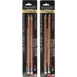 Multipastel Chalk Pencils 2/Pkg-White