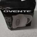 OVENTE Electric Kettle, 1.7L Fast Boiling Water Heater for Coffee or Tea, BPA Free with Water Level Gauge, Auto Shut-Off, Boil-Dry Protection, Indicator Light and Removable Filter, White KP72W