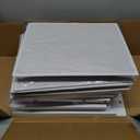 Furnulem White Tall Dresser for Bedroom,Vertical Storage Tower Unit and End Table with 6 Fabric Drawers, Nightstand Furniture with Drawer Organizer in Living Room,Closet,Entryway,Hallyway