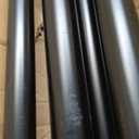 Double Curtain Rod 72 to 144 Inch, HOTOZON 1 Inch Telescoping Double Curtain Rods for Windows, Heavy Duty Double Drapery Rod with Simple Cap Finials, Black