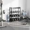 4 Tier Dumbbell Rack, Weight Rack for Home Gym, 15"D x 25"W x 35"H