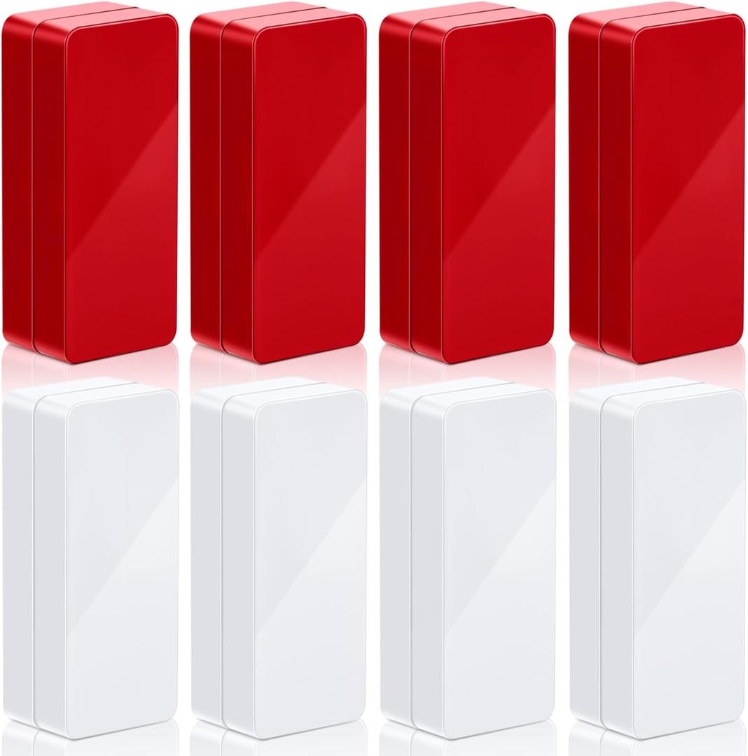 16 Pcs Outdoor Flag Weights Magnetic for Bottom of Flag Wind Banner Weights Waterproof for Stopping Outdoor Banner Drapery Tangles (Red,White)