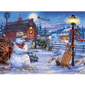 Buffalo Games - Darrell Bush - Country Christmas - 1000 Piece Jigsaw Puzzle For Adults -Challenging Puzzle Perfect for Game Nights - Finished Size is 26.75 x 19.75