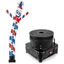 GOODENY 10FT Tall Inflatable Tube Man Barber Shop Wacky Wavy Dancing Guy with 3/ 4 HP Weather-Resistant Blower (12''Diameter) for Outdoor Decoration Advertising Business Promotion
