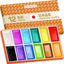 ARTISTRO Professional Watercolor Paint Set for Adults - 12 Pigment-Rich Colors, XL Pans, ASTM-I Lightfastness, High Tinting Strength Watercolor Set for Professionals made by professionals