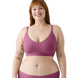 True & Co Women's True Body Triangle Convertible Strap Bra (Red Violet)