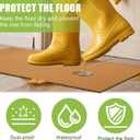 Breling 1 Pcs 16x48 Inch Blank Door Mats for Crafting DIY Plain Brown Door Mats to Paint with Non Slip Rubber Backing Heavy Duty Welcome Doormat for Porch Patio Mudroom Decor