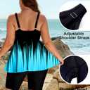 Arolina Plus Size Swimsuit for Women Two Piece Modest Tankini Full Coverage Tummy Control Bathing Suits with Shorts, 16W