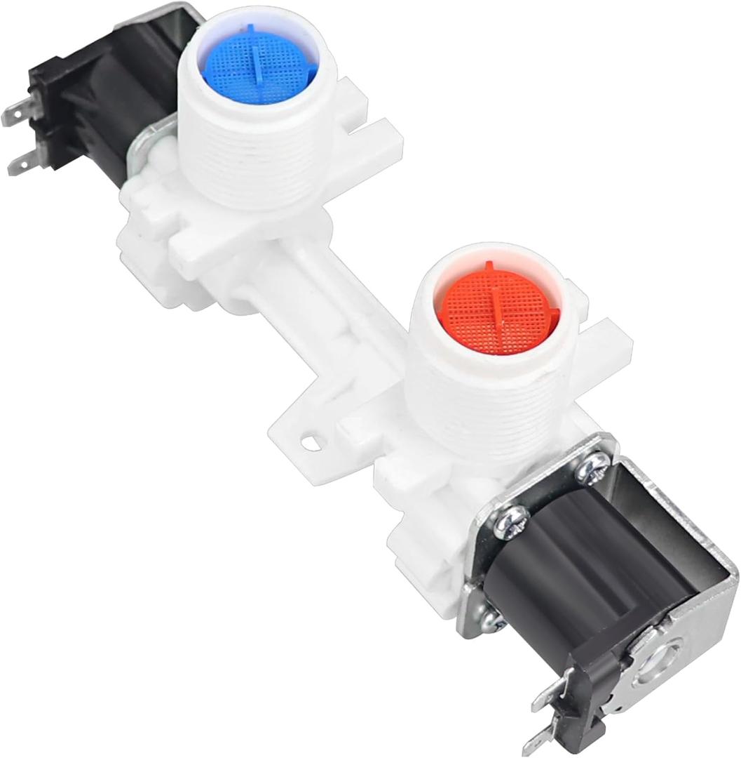 Sikawai Upgraded W10906602 Water Inlet Valve Compatible with Whirl-pool Ken-more Am-ana Washers Replacement W10869511 W11176412 4460930 AP6036153 PS11769643