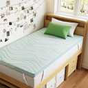 PERLECARE Twin Mattress Topper,3 inch Medium Firm,Bamboo Washable Cover