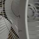 Amazon Basics 16" DC Motor Standing Floor Fan, 12 Speed with Remote, 3 Breeze Modes, Dual-Layered Blades (10 Blades), Timer, Energy Efficiency and Quiet DC Motor (28W), White