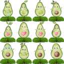 12 Pack Avocado Table Decorations - Avocado Party Decorations for Kids' Birthday and Baby Shower - Avocado Table Toppers