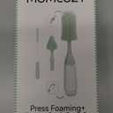 Momcozy Bottle Brush Kit with Push-Press Foam Design - Newborn Essentials Gift, Portable Cleaning Tool for Home & Travel, Baby Bottle Cleaner Brush for Breast Pumps & Nipples, Green (Press Bubble Style)