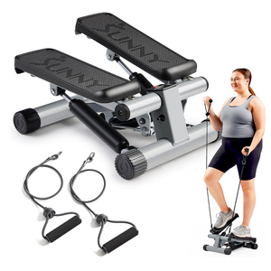 Sunny Health & Fitness Mini Stair Stepper w/Resistance Bands for Home Gym