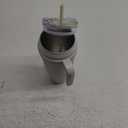 REDUCE Reusable 50 oz Cold1 Water Tumbler – Ergonomic Handle – Double-Wall Insulation – Sturdy Desktop/Tabletop Mug with Lid and Straw – BPA-Free – Stainless Steel for Gym, Home, Office – Casa Blanca