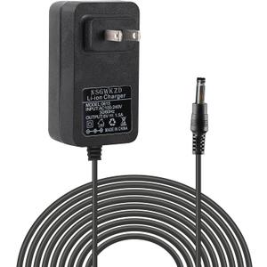 6V 1.5A Power Supply, 5.5 X 2.5MM/2.1MM Connctor Plug for Security Cameras, LED Lights AC DC Power Adapter Cord 6 FT