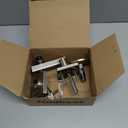 Kwikset Casey Interior Privacy Door Handle with Lock, Door Lever For Bathroom and Bedroom, Satin Nickel Reversible Keyless Turn Lock, with Microban Protection (1 Pack)