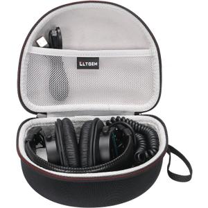 LTGEM Case Compatible with Sony MDR7506 Professional Large Diaphragm Headphone, Black+Grey(Case Only)