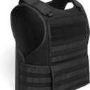 TACNEX Lightweight MOLLE Duty Vest Adjustable Weighted Workout Vest for Men Women (Black), One Size