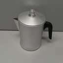 Primula Today Aluminum Stove Top Percolator Maker Durable, Brew Coffee On Stovetop, 9 Cup, Silver